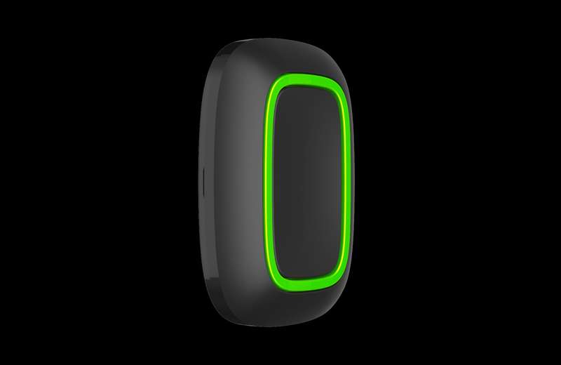 AJAX Security - Wireless Smart Panic and Control Button Jeweller Black  | AJAX-PB-B