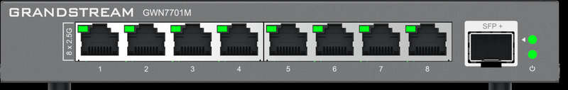 Grandstream Enterprise 8 port Unmanaged 2.5G Switch | GWN7701M