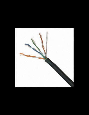 Acconet CAT5 UV Outdoor Ethernet Cable 305m Black CCA SF/TP Pull Box | CAT5U-305