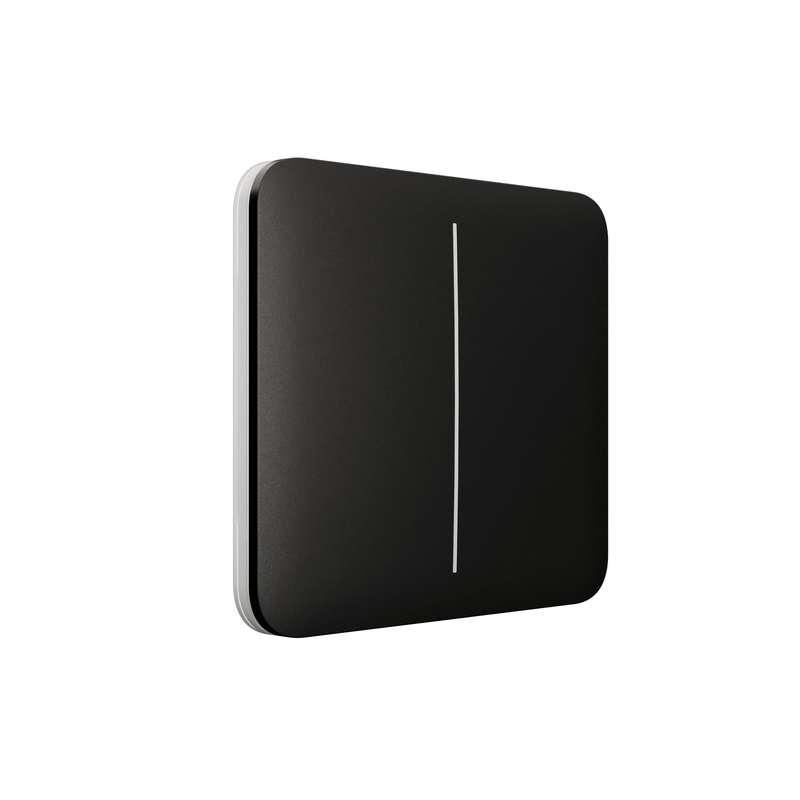 AJAX Security - Black SoloButton 2-GANG | AJAX-SB-2-GANG-B