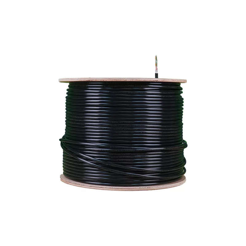 Essential CAT6 UV Outdoor Ethernet Cable 305m Black CCA SF/TP Pull Box | CAT6U-305-SC-GEN
