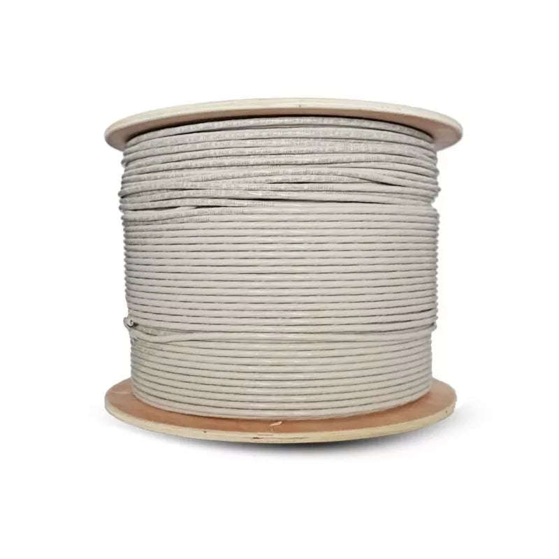 Essential CAT6 Indoor Ethernet Cable 500m Grey Solid Copper UTP Roll | CAT6-500-SC-GEN