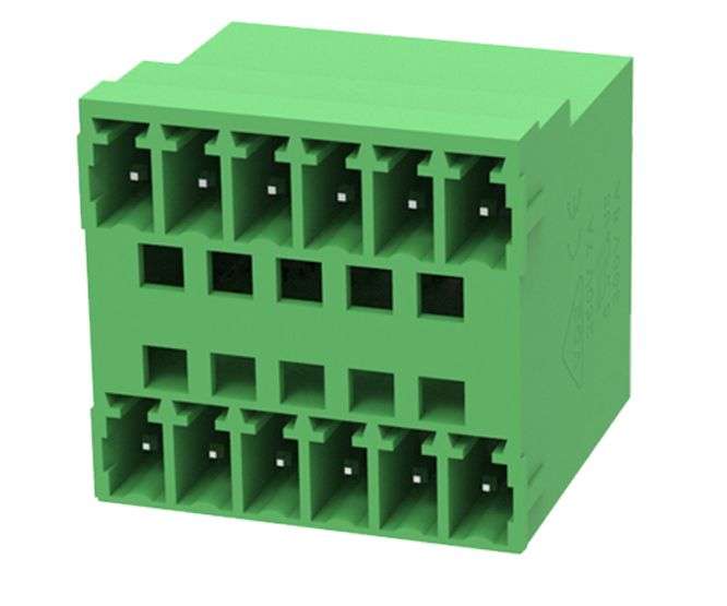Header plug r/a 12p closed p=2.5 15edgrh-2.5-12p-14-00a(h)
