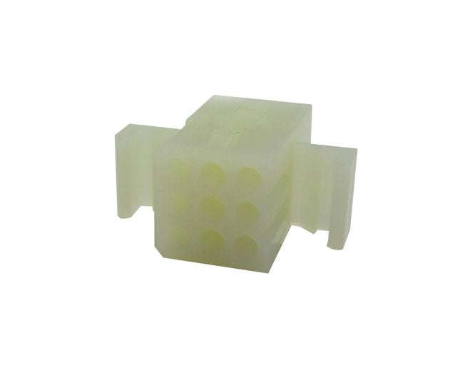Housed socket 9w 3.68mm in-line 1625-9r / 03-06-1092
