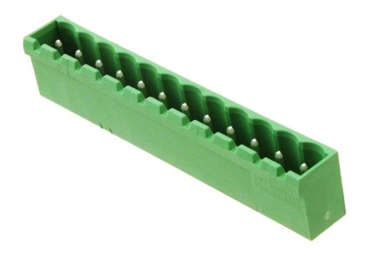 Housed header str 5.08mm 12w pcb green 1755833