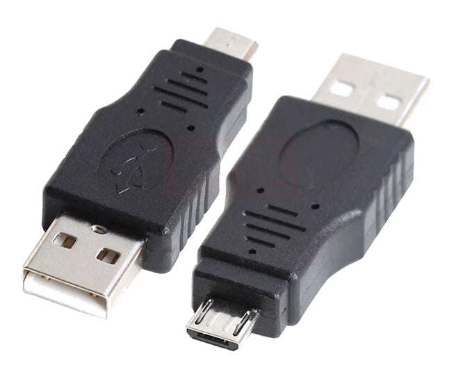 Usb-a to usb-micro adapter / converter with covers 180638
