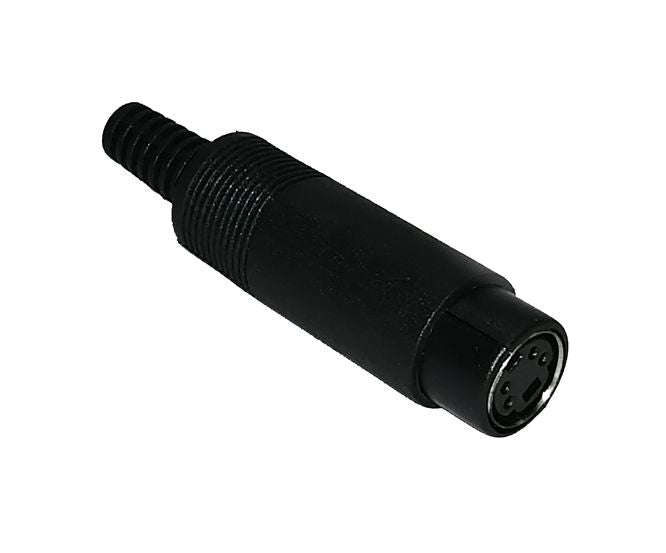 Socket mini-din 4w in-line 190620