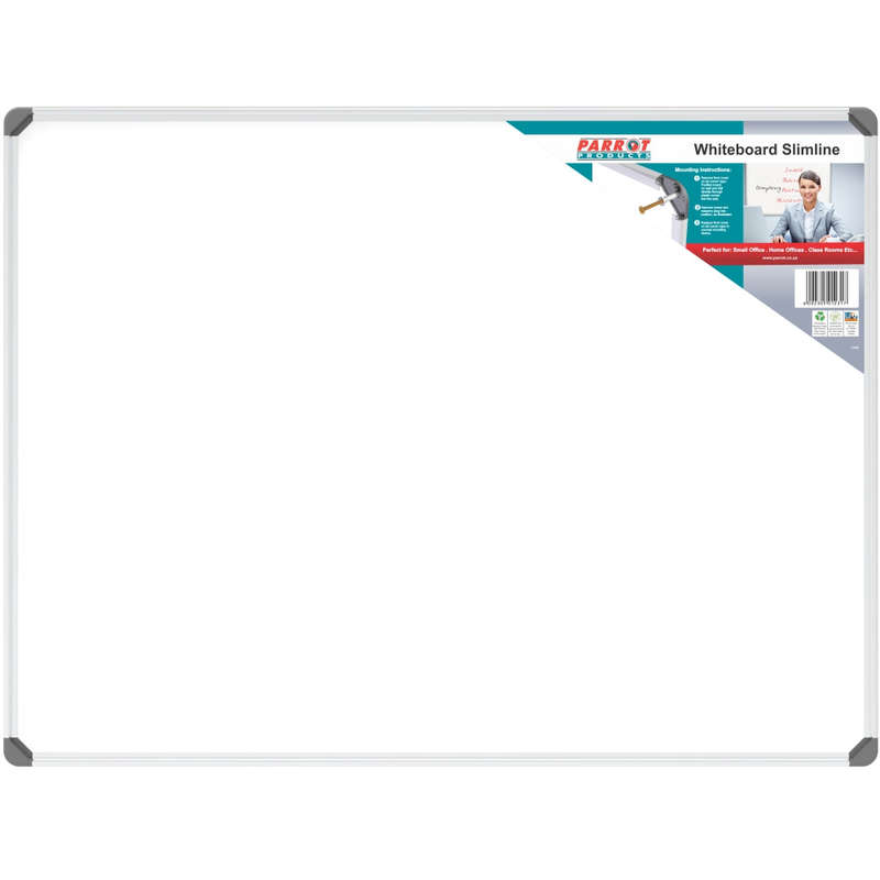 WHITEBOARD SLIMLINE NON MAGNETIC 1200*900MM