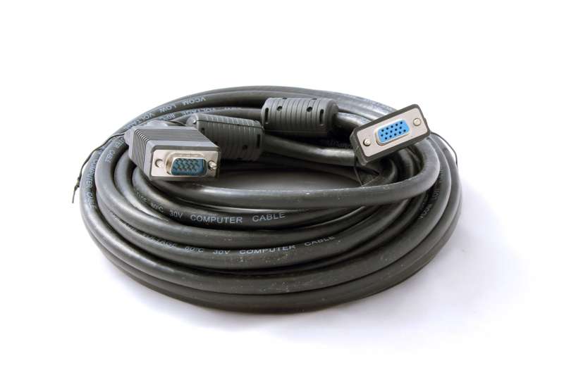 CABLE 15 PIN MALE TO FEMALE VGA 10M