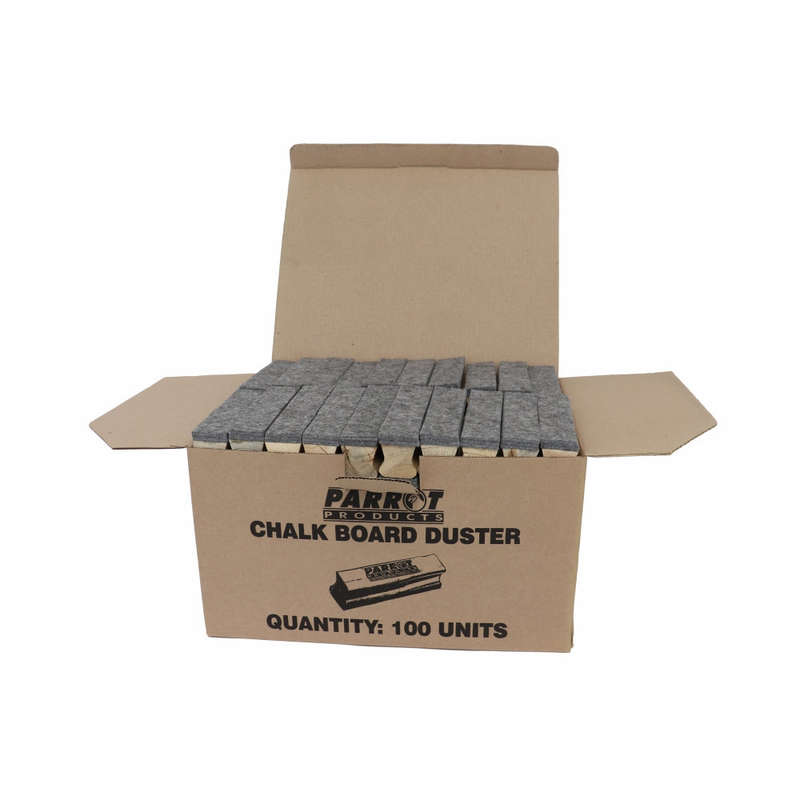 DUSTER WOOD CHALK BOARD 150*35MM Boxed 100 GREY