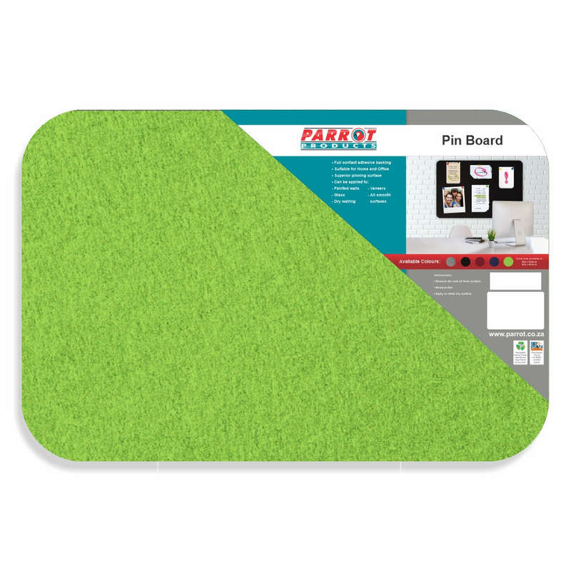 PIN BOARD ADHESIVE NO FRAME 900*600MM LIME