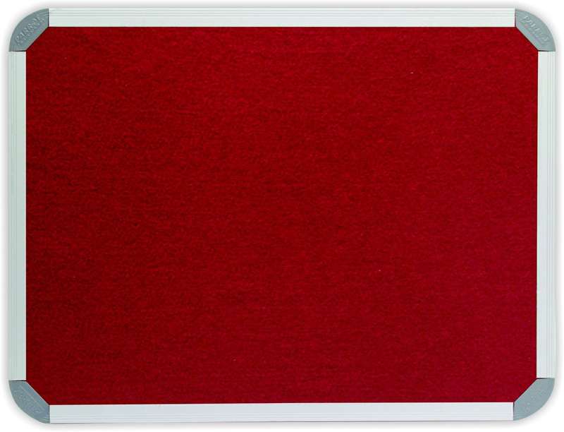 INFO BOARD ALUMINIUM FRAME 2400*1200MM BURGANDY