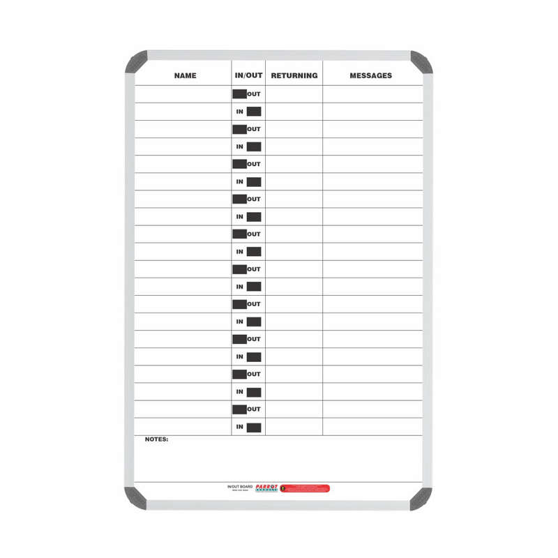 IN/OUT BOARD MAGNETIC 20 PEOPLE 900*600MM