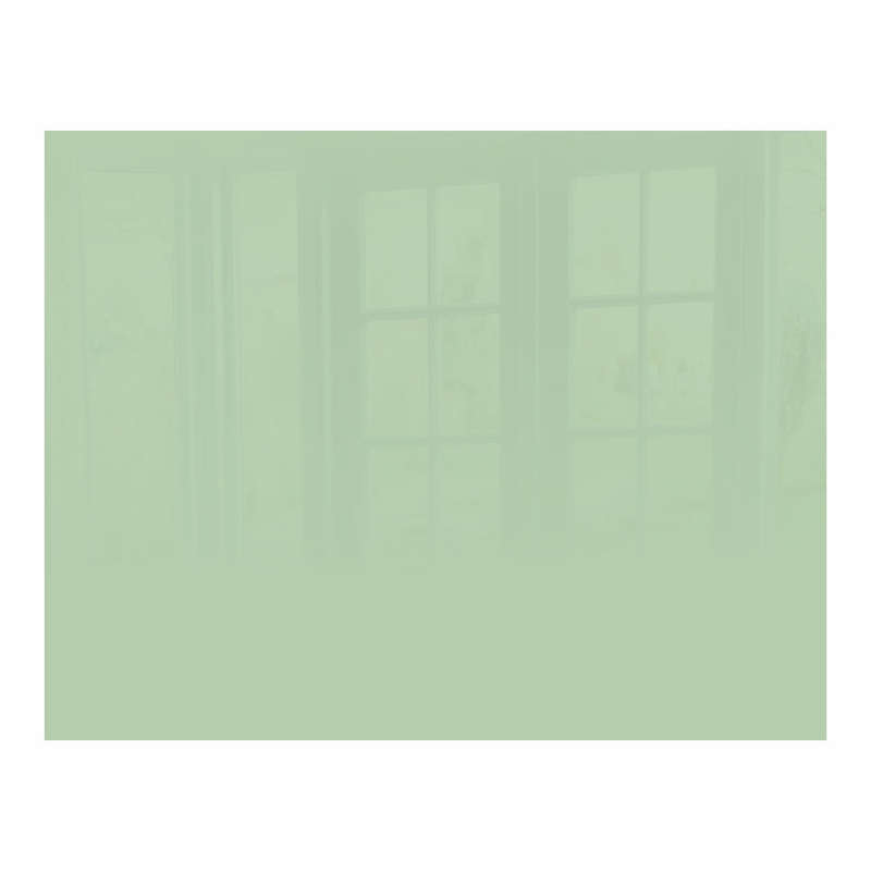 DECORATIVE GLASS WALL TILE 898MM X 700MM PASTEL GREEN