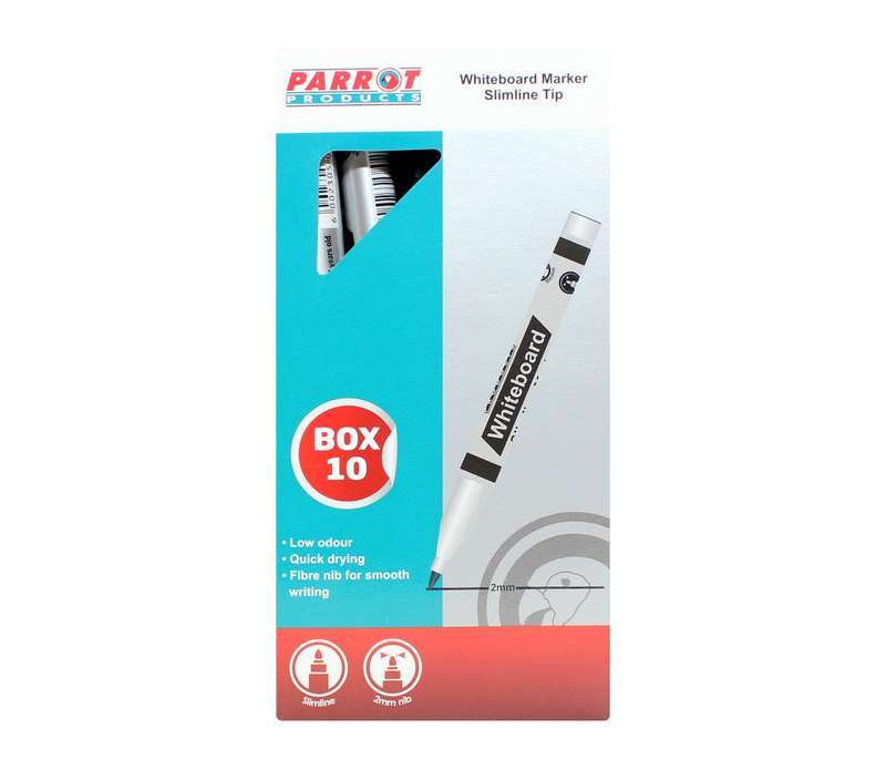 MARKER WHITEBOARD S/LINE BOX 10 BLACK