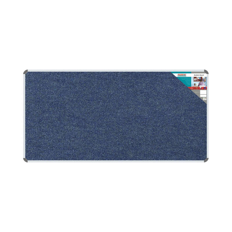 BULLETIN BOARD RIBBED ALUM FRAME 1800*900MM DENIM