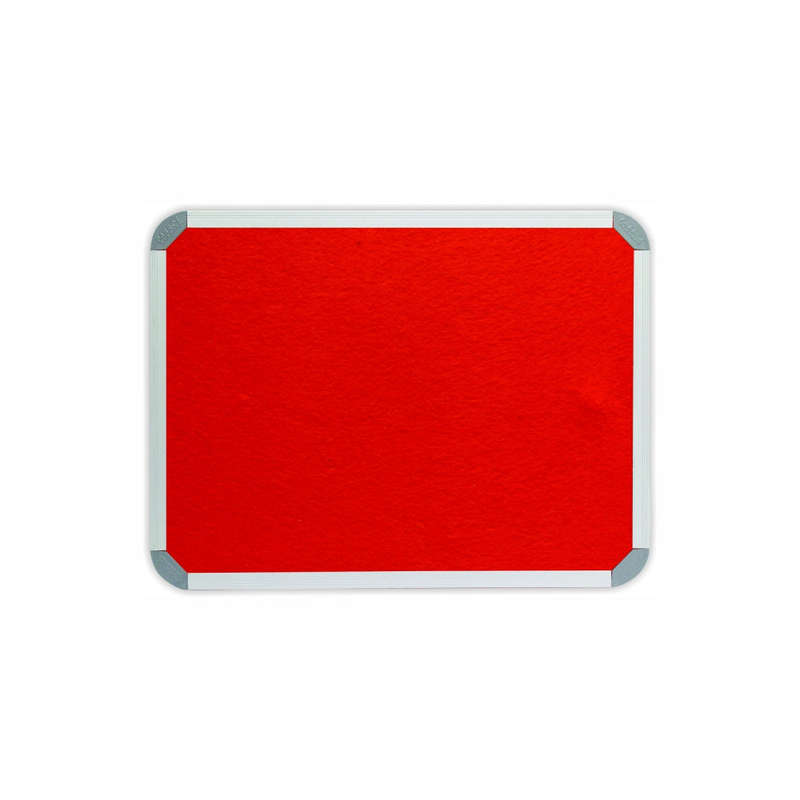 INFO BOARD ALUMINIUM FRAME 600*450MM RED