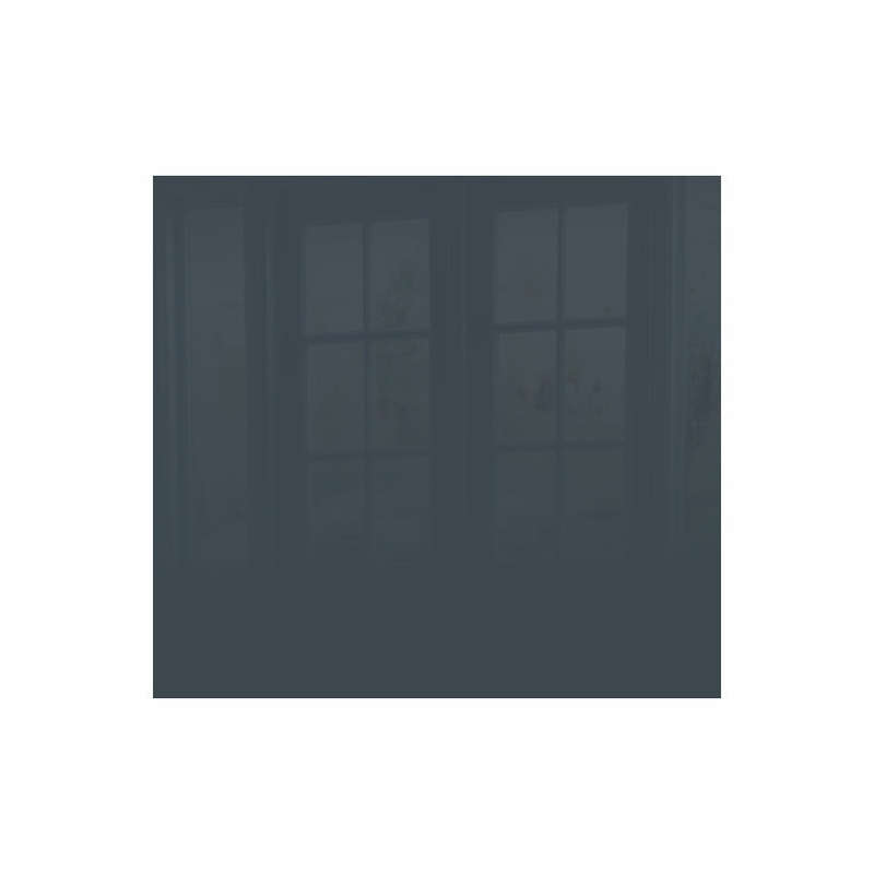 DECORATIVE GLASS WALL TILE 598MM X 650MM GREY BLUE