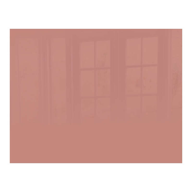 DECORATIVE GLASS WALL TILE 898MM X 700MM ROSE GOLD