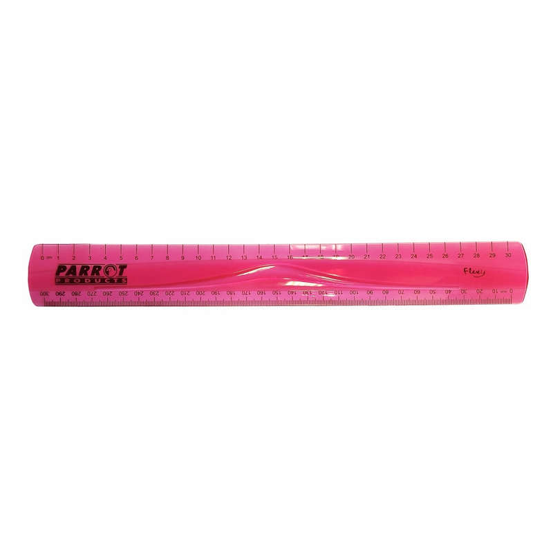 PARROT FLEXIBLE RULER 30CM PINK