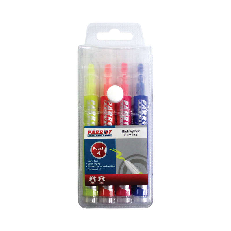 MARKER HIGHLIGHTER SLIMLINE POUCH 4