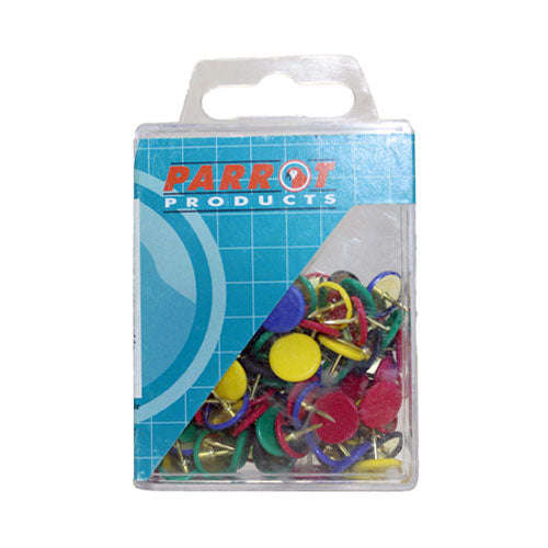 DRAWING PINS BOXED PACK 100  ASSORTED