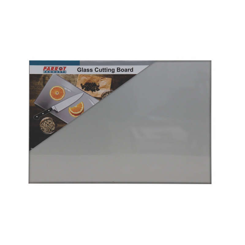 CUTTING BOARD GLASS 210 X 300MM GREY
