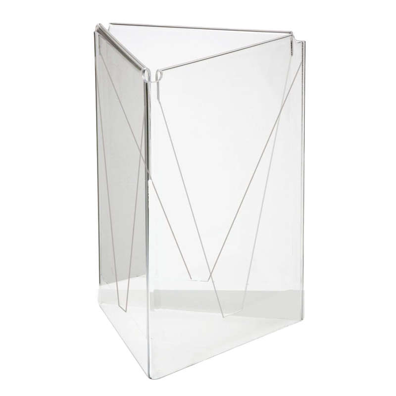 MENU HOLDER ACRYLIC A5 THREE SIDED TABLE TALKER