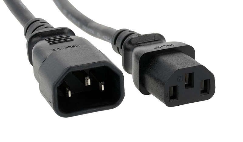 Power Cord - Kettle Cord (C13) Male-Female Extension Cable, 1.8 Meter