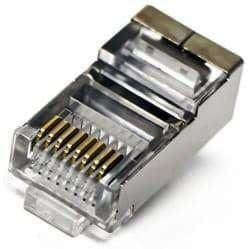Acconet CAT6 RJ45 Connectors, Shielded, Stranded/Solid Core, 50 Pack