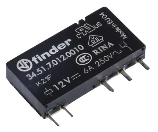 Relay spdt 6a 12v sil 5pcb 34.51.7.012.0010