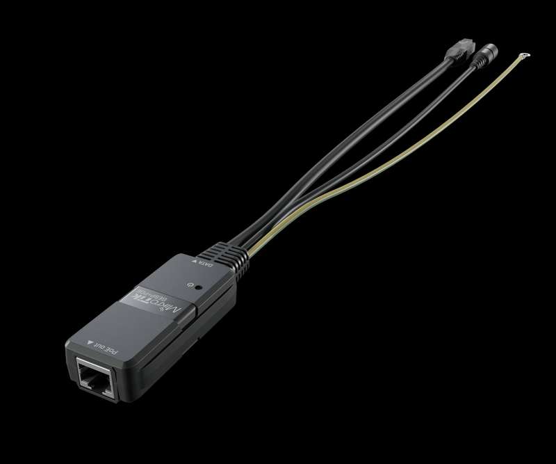 MikroTik Gigabit PoE injector with surge protection, indoor enclosure