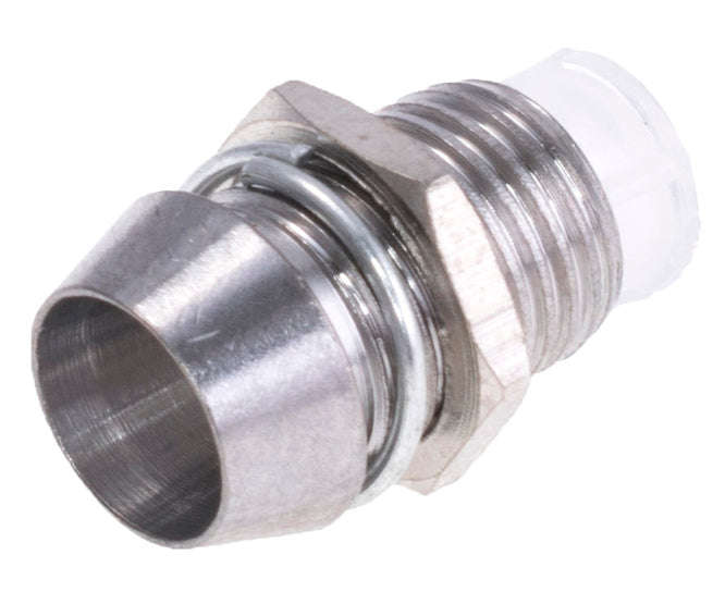 Metal led holder 5mm chrome convex 5mmchrhold/4