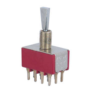 Minin toggle switch 4pdt on-off-(on) pcb 7407p3ycq