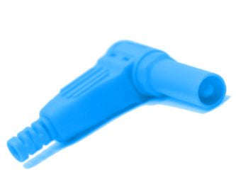 Banana plug 4mm right angle blue bb5504-blue