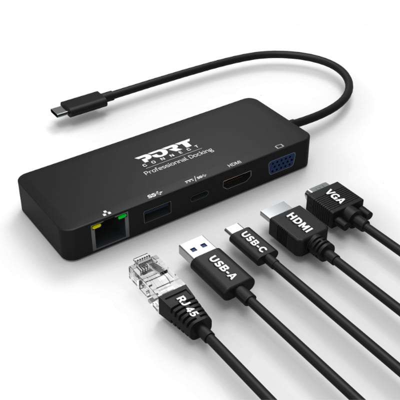 Port 85W USB-C Universal Travel Docking Station