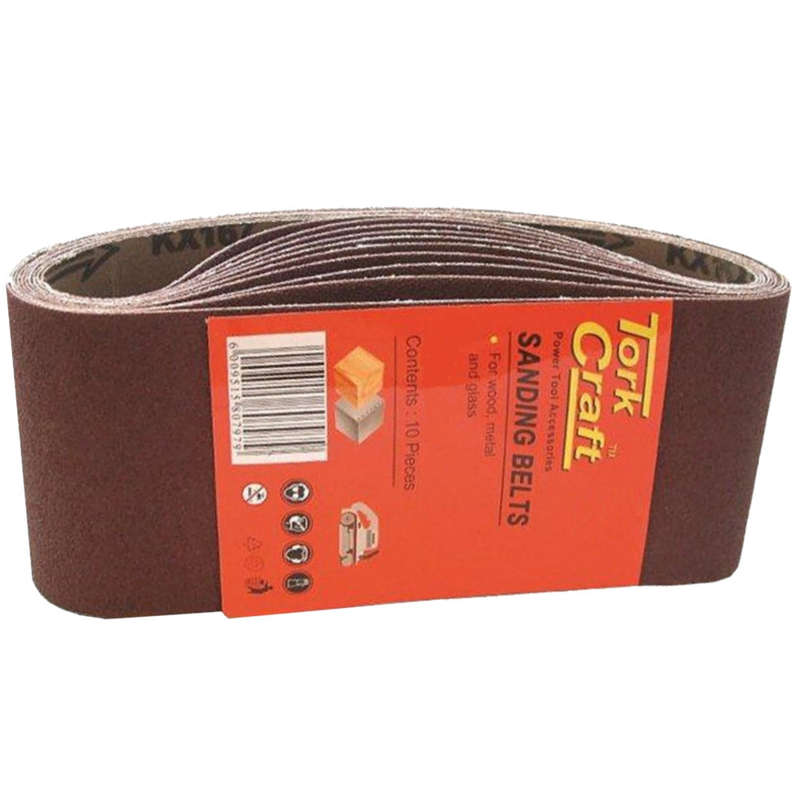 Sanding belt 65 x 410mm 60 grit 10/pack