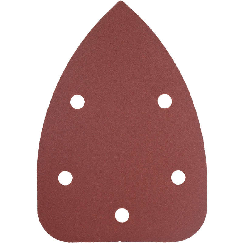 Sanding triangle 180 grit 140 x 140 x 98mm 5/pack w/h hook and looop
