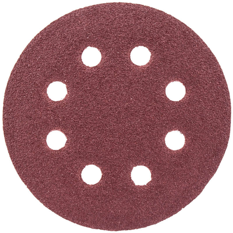 Sanding disc 115mm 80 grit with holes 10/pk hook and loop
