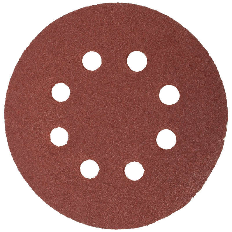 Sanding disc 125mm 60 grit with holes 10/pk hook and loop