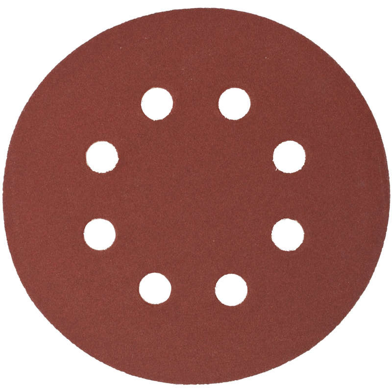 Sanding disc 125mm 240 grit with holes 10/pk hook and loop