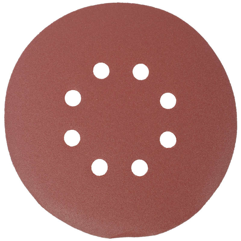 Sanding disc 150mm 180 grit with holes 10/pk hook and loop
