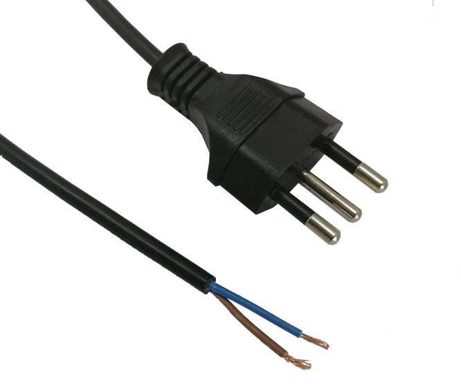 Sa main 3pin plug to open ends lead 1.0m ac-16aoe072bk1