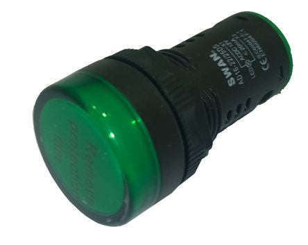 Pilot light green led 22mm 24v dc/ac pl-ad16-22-24v-g