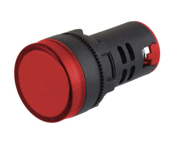 Pilot light indicator led 24vac/dc red 22mm aled-r 24v
