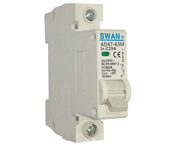 Circuit breaker din 50A 1p 3KA C-CURVE CB-AD47M-3150