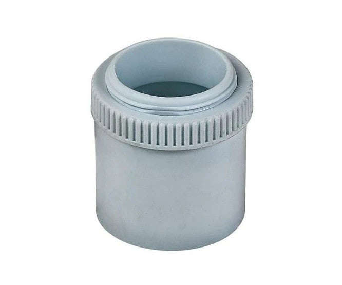 White pvc male adaptor for 25mm conduit PVC-MALE-ADAP-25