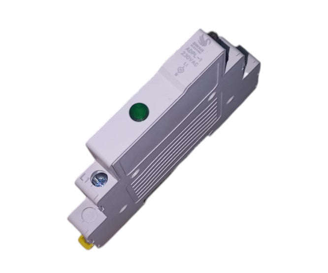DIN rail mount pilot light green p=9mm 230V ADPL-1-230-GREEN