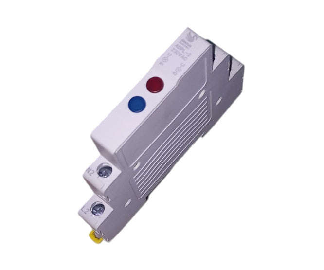 DIN rail mount pilot LIGHT-TWO LIGHT- RED-BLUE-2 x neutral 9mm 230V ADPL-22-230-RED-BLUE