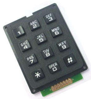 Keypad 4x3 buttons 0-9, *,#, (a-z) ak-304-a-bbw
